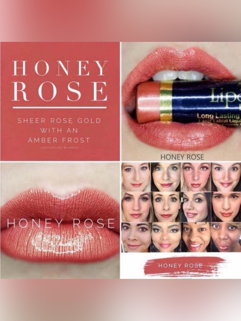 SeneGence LipSense Long-Lasting Liquid Lip Color - Honey Rose (New) - Picture 3 of 7